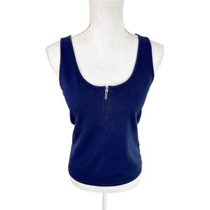 Ralph Lauren‎ Lauren Active Women's S 1/4 Zip Tank Navy